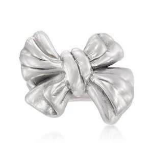  Italian Sterling Silver Bow Ring Jewelry