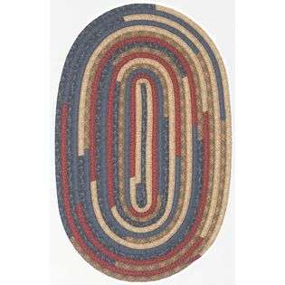 Super Area Rugs 42 x 66 Oval Braided Rug Easy Clean Area Rug Carpet 