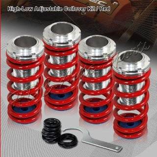 1996 to 2000 Honda Civic Coilover Springs Lowering Kit Red Color Lower 