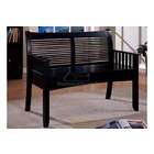 Furniture of america Solimar II Distressed Black Solid Wood Finish 