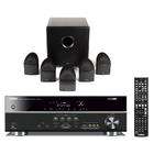 Yamaha RX V371BL and Mirage NanoSat 5.1 Home Theater Package (Black)