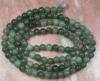 Green 100% Natural A JADE Jadeite Bead 108 Necklace ** It is 39 inches 