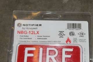 NOTIFIER NBG 12LX FIRE ALARM DUAL ACTION PULL STATION  
