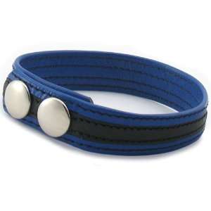  Leather 2 Snap C ring Blk/blue