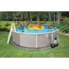   Time Belize 15 ft Round 52 Deep 6 in Top Rail Swimming Pool Package