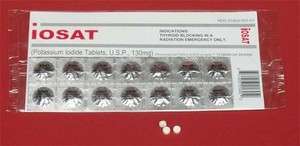 iosat­™ Potassium Iodide support Radiation Tablets 130mg 14 Tablets 