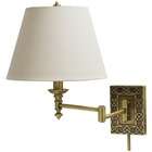 House of Troy Decorative Wall Knot Swing Arm Lamp in Antique Brass