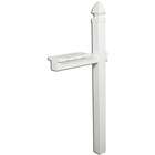 Solar Group Deluxe Mailbox Post 57 Square Gloss White