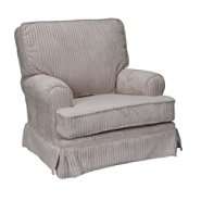 The Rockabye Glider Co Square Back Glider Tan Chenille 