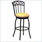   Porterville 26 High Round Seat Deco Metal Back Swivel Counter Stool