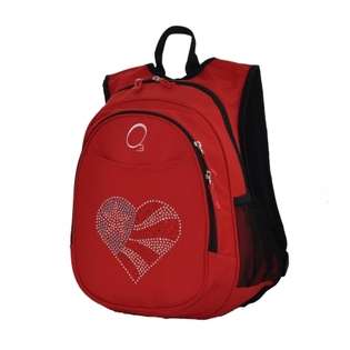   O3KCBP012 Kids Pre School All in One Backpack With Cooler   Flag Heart