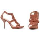 BY  Ellie Shoes Lets Party By Ellie Shoes Brown Fringe High Heel Adult 