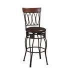 Linon Home Decor Products 30H Swivel Bar Stool with Contoured Oval 