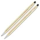   Company   Ballpoint Pen and .5mm Pencil Set Refillable Gold Barrel