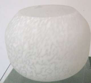   . Frosted Milk White Satin GWTW Torchier Glass Lamp Light Globe Shade