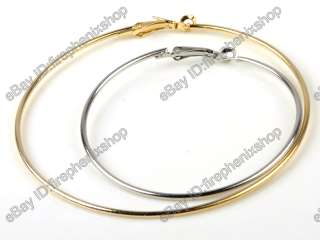 Wholesale lots 10/30/50pairs Gold/Silver Hoop Earrings DIY Jewelry 