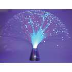   Motion 11183 1 Battery Operated Blue LED Fiber Lamp with Chrom Base