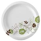 DIXIE FOODS Plates, Extra Heavy Weight, 10, 125.PK, Pathways/White