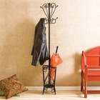 Wildon Home Bell Matte Black Coat Rack and Umbrella Stand