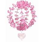 BY  Amscan Lets Party By Amscan Pink Fabric Flower Globe