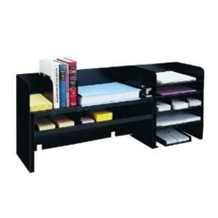 STEELMASTER Steel Desk Organizer with 3 Movable Shelves, 47.25 x 18.38 