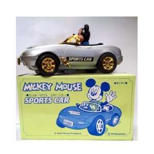   Mouse in Grey Sports Car Convertible Wind Up Vehicle Toys & Games