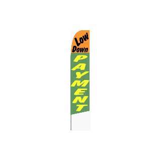  Low Down Payment Feather Flag (11.5 x 2.5 Feet) Patio 