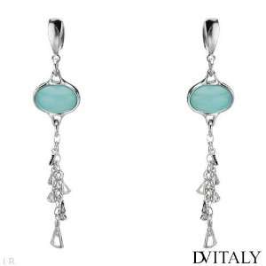 DV ITALY 13.10.ctw Chalcedony Sterling Silver Earrings DV 
