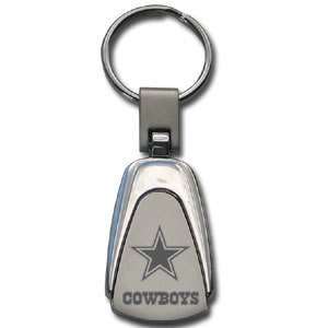 Dallas Cowboys Laser Etched Tear Drop Keychain  Sports 