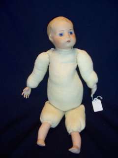 Hand made Porcelain Baby Doll Glass Eyes 17  