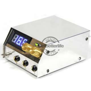 New Design Stainless Steel Dual Digital LCD Tattoo Power Supply  