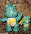 Vintage Care Bears Wish Bear Posable Figurine and Mini PVC Collectible 