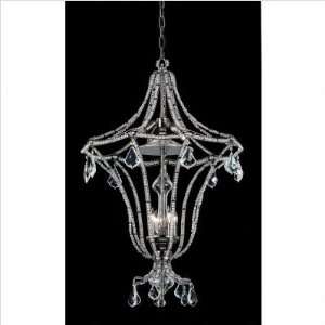  Nulco Ducal Palace Eight Light Chandelier in Black Chrome 