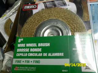   wire wheel brusch fine 5 8 bore with 1 2 bushing new payment no later