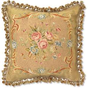  French Tapestry Decorative Silk Pillow