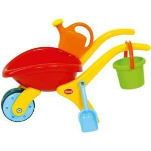 Toy Wheelbarrow with Sand & Beach Toys Including Spade 