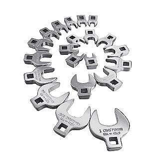 21 pc. Inch and Metric Crowfoot Wrench Set  Craftsman Tools Wrenches 
