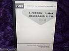 Ford Series 119 Moldboard Plow Operators Manual