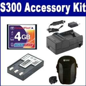  Canon Powershot S300 Digital Camera Accessory Kit includes 