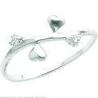 FindingKing Sterling Silver Cubic Zirconia Promise Ring Sz 7