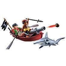 Playmobil Pirates Rowboat with Shark   Playmobil   