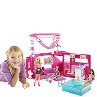 Barbie Sisters Go Camping Pop Up Camper   Mattel   