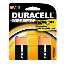 Duracell Coppertop 9V Battery   2 Pack   Duracell   