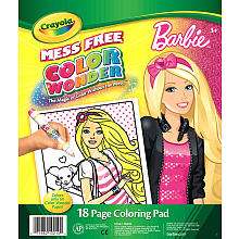 Crayola Color Wonder Coloring Pad   Barbie   Crayola   