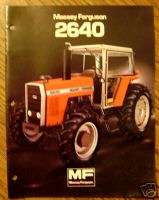 Massey Ferguson MF 2640 Tractor Sales Brochure book  
