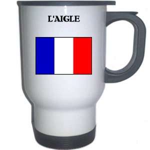  France   LAIGLE White Stainless Steel Mug Everything 