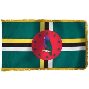  Dominica Flag 4X6 Foot Nylon PH and FR Patio, Lawn 