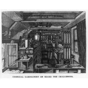  Chemical laboratory,Cruise of H.M.S. Challenger 1872