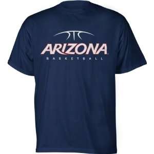 Arizona Wildcats Navy Basketball T Shirt  Sports 