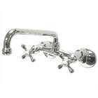 Kingston Brass Ks200C Adjustable Center Wall Mount Kitchen Faucet 